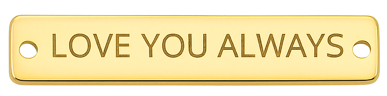 Elegant Personalised Bar Bracelet – Adjustable Gold or Silver Stainless Steel | Custom Engraved Keepsake Gift