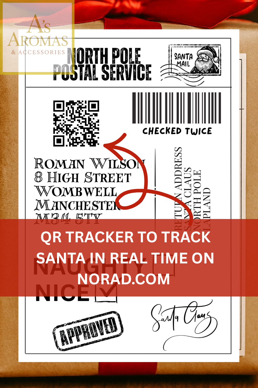 Personalised Santa Delivery Labels – North Pole Postal Service