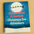 Personalised Christmas Eve Adventure Book – Custom Children’s Story with Names & Town | Magical Christmas Gift