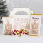 Luxury Personalised Christmas Train Bundle – Pink & Blue